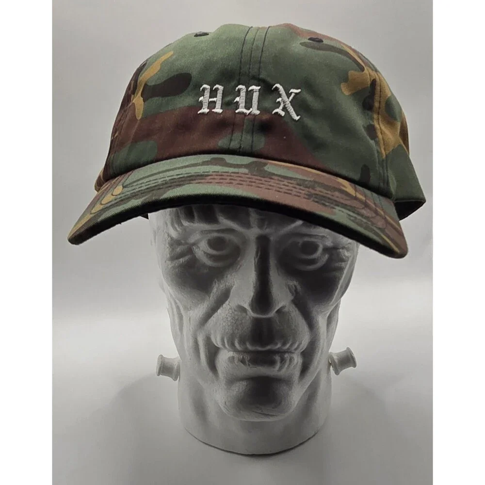 HUXWRX Safety Co. Camo Dad Hat Camouflage Embroidered Baseball Cap Adjustable